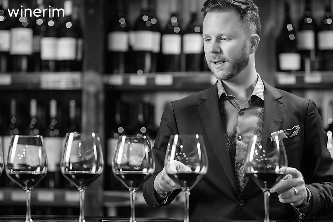 sumiller seleccionando vinos para maridaje